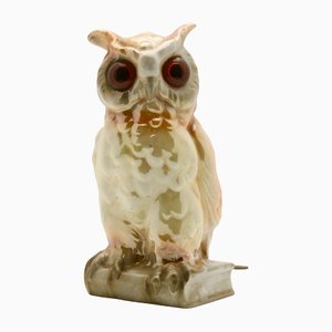 Porcelain Owl Air Purifier or Table Lamp, Germany, 1930s