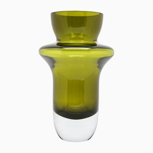 Vase Rumba en Cristal Vert Sauge de Marquis par Waterford, Irlande