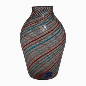Mehrfarbige italienische Canne Vase von Fratelli Toso, 1965