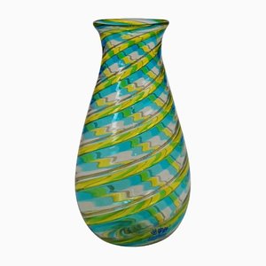 Murano Canne Vase with Aventurin from Brothers Toso, 1965