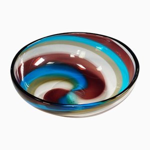 Twisted Bands Bowl by Fulvio Bianconi for Venini, 1960s