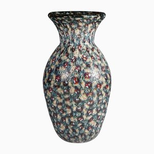 Vase en Fer avec Murrine Murano Opaque par Vittorio, 2000s