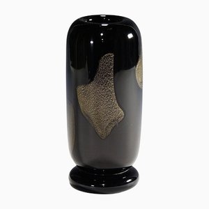 Art Glass Vase with Gold Murano Inlays by Archimede Seguso, 1951