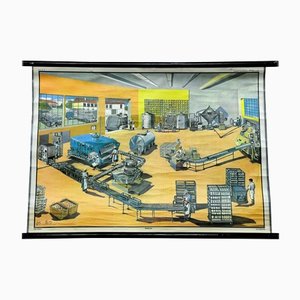 Technical Dairy Brickyard Double-Sided Poster Rollable Wall Chart