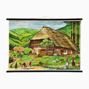 Black Forest Farmhouse Countrycore Deco Living Style Rollable Wall Chart