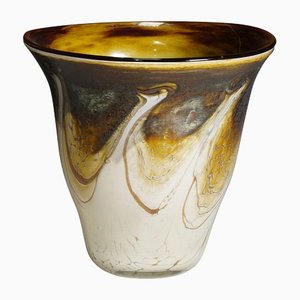 Vase Vintage en Verre Marbre par Richard Glass, 1980s
