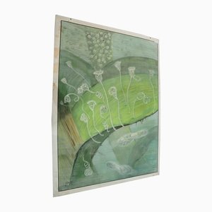 Vintage Microscopic View of Plants Science Wall Chart