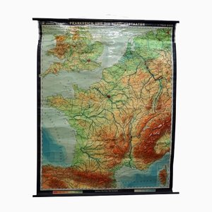 Carta da parati vintage Francia Benelux, Inghilterra meridionale