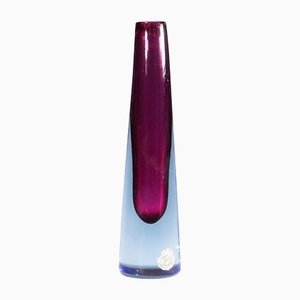 Vintage Murano Submerged Glass Vase by Salviati & Co., 1960s