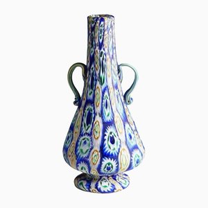 Millefiori Murrine Vase aus Muranoglas von Vetreria Fratelli Toso, frühes 20. Jh