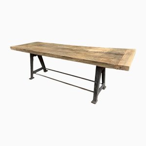Cast Iron Worktable with Beech Top