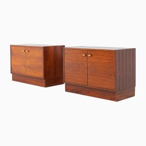 Danish Modern Rosewood Cabinets, 1960s, Set of 2