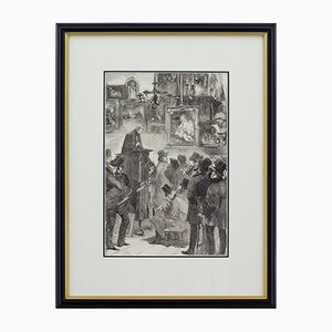 Picture Sale at Christie and Manson, 19th-Century, Wood Engraving, Framed