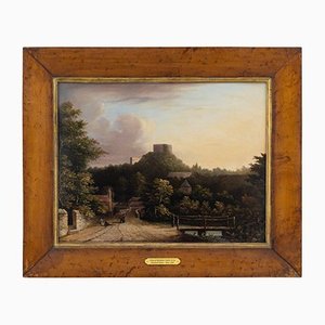 English School, Windsor Castle from Stanwell Moor, 19th-Century, Oil on Board, Framed