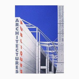 Alberto Bali, Architecture Publique, 1990, Screen Print on Matt Poster Paper