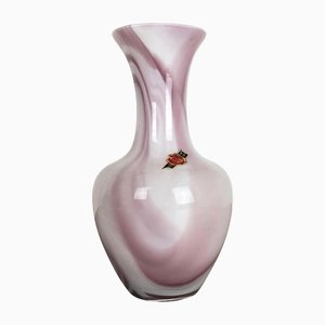 Extra große gelbe Vintage Vase von Opaline Florence, 1970er, Italien