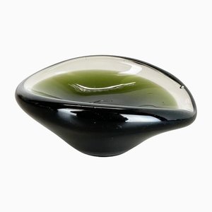 Large Sculptural Murano Glass Shell Ashtray, Italy, 1970