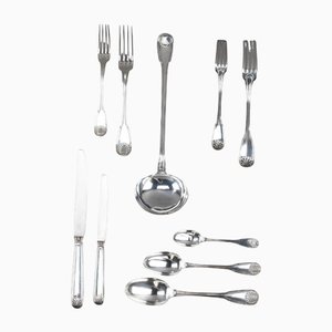 Sterling Silver Flatware from E.Caron, Set of 115