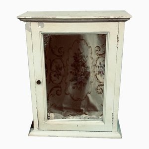 Antique French Bathroom Cabinet with Mirror