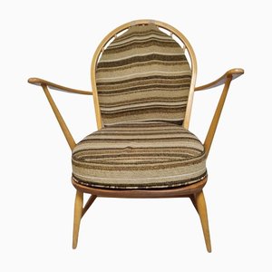 Mid-Century Windsor Stuhl aus hellem Ulmenholz von Ercol