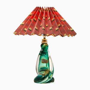 Lámpara de mesa Sommerso Technique de cristal de Val Saint Lambert