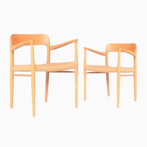 Model 56 Dining Chairs by Niels Otto Møller, Denmark, 1954, Set of 2