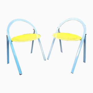 Mid-Century Folding Chairs from Cidue, Italy, 1970s, Set of 2