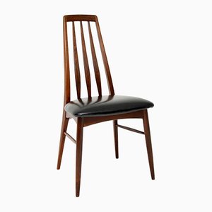 Danish Wood & Leather Dining Chairs by Niels Koefoed for Koefoeds Møbelfabrik, Set of 12