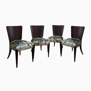Art Deco H 214 Dining Chairs by Jindrich Halabala for Up Zavody, 1940s, Set of 4