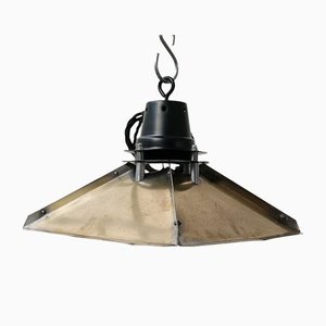 Industrial Brass Reflector Pendant Light