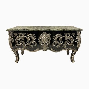 Silver Mounted Commode