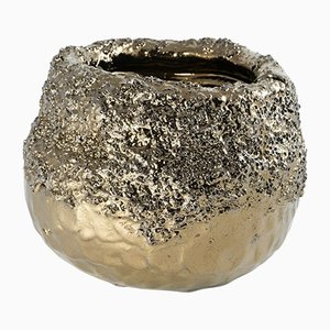 Objekt / Schale / Vase mit Goldglasur von Ymono