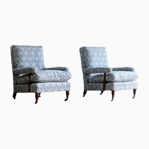 19th Century England Open Armchairs from Howard and Sons, 1850s, Set of 2