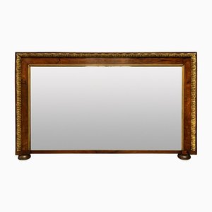 George II Style Walnut & Parcel Gilt Overmantel Mirror