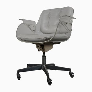 White Leather D49 Chair from Tecta