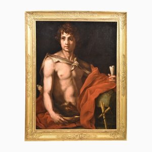 St. John Baptist, Oil on Canvas, Framed
