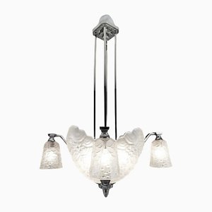 Art Deco Ceiling Lamp by André Nuet & Charles Schneider