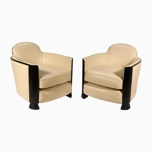 Art Deco Arm Chairs, 1930s, Set of 2