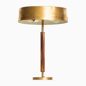Table Lamp in Brass and Rosewood from Boréns, Sweden