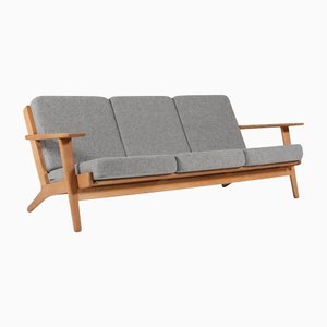 Eichenholz 3-Sitzer Sofa Modell 290 von Hans J. Wegner für Getama