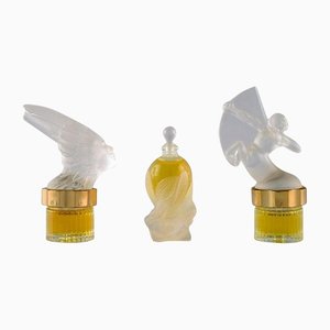 Parfümflaschen von Lalique, Spätes 20. Jh., 3er Set