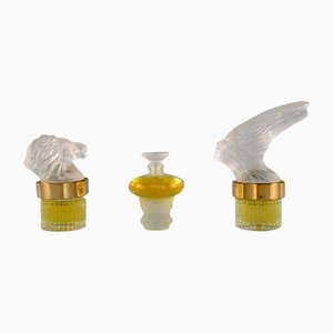 Perfume Bottles by Lalique, Late-20th Century, Set of 3