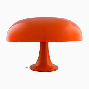 Large Italian Orange Nesso Table Lamp by Giancarlo Mattioli for Artemide