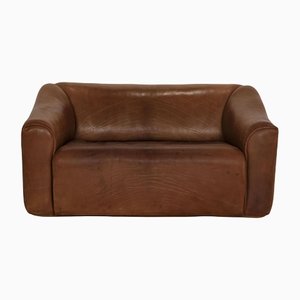 Brown Leather Ds 47 Two-Seater Couch from de Sede