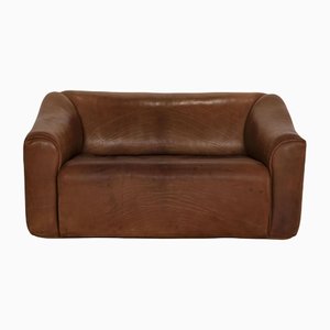 Sofá de dos plazas Ds 47 de cuero marrón de de Sede