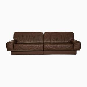 Dark Brown Leather Four Seater Couch from de Sede