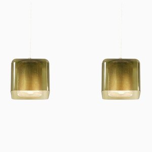 Pendant Lamps by Carl Fagerlund for Orrefors, 1960s, Set of 2