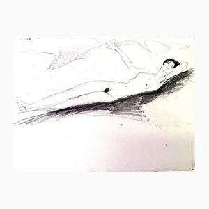 Jean Gabriel Domergue, Lying Naked, 1924, Etching