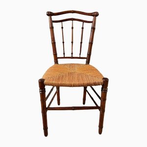 Antique Faux Bamboo Show Chair, 1860s