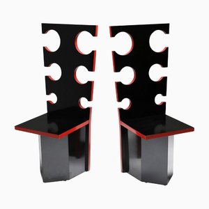 Chaises Sculpturales par Max Papiri, Set de 2